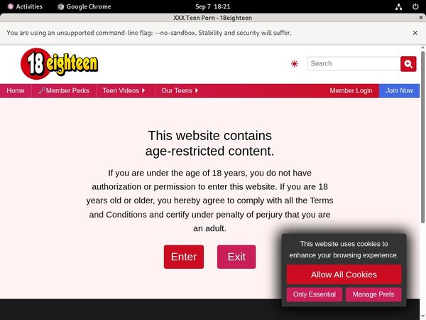 18eighteen Account Info