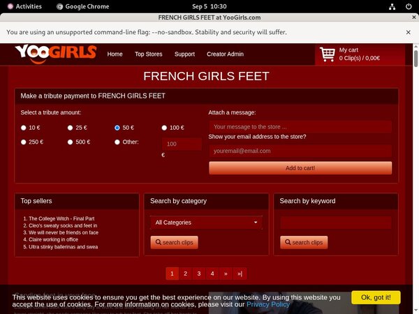Account Free For FRENCH GIRLS FEET