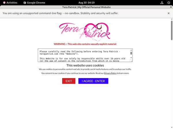 Accounts Of Tera Patrick