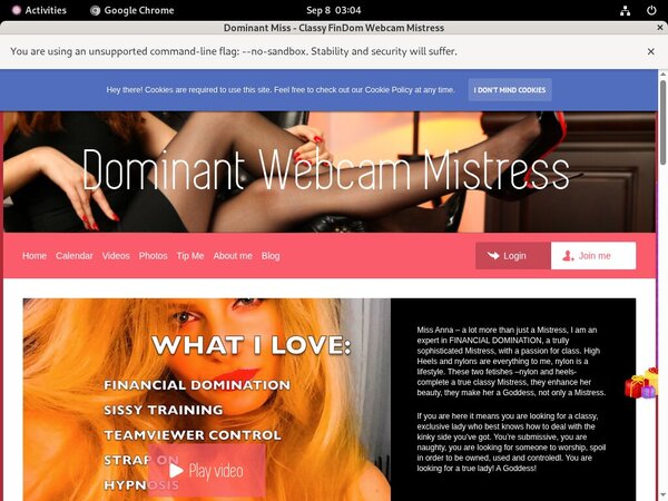 Dominant Miss - Classy FinDom Webcam Mistress Sing Up Dominant Miss - Classy FinDom Webcam Mistress Sing Up