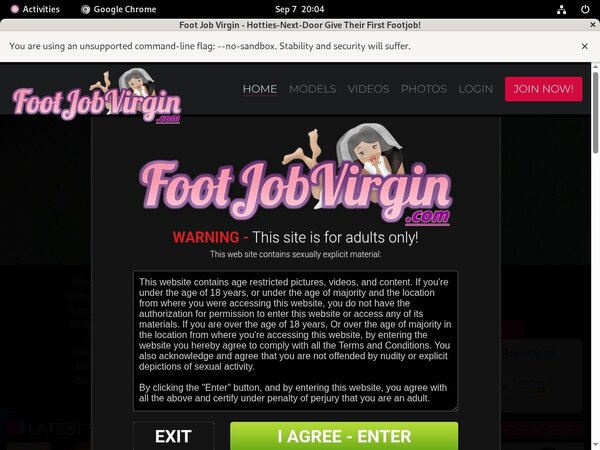 Foot Job Virgin Limited Promotion