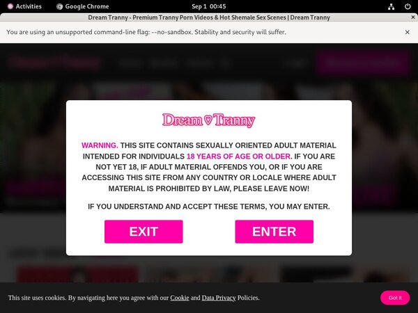 Free Dream Tranny Membership Trial