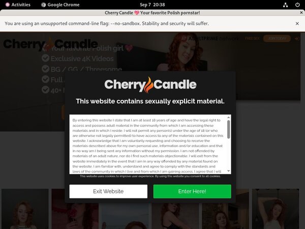 Free Password Cherry Candle