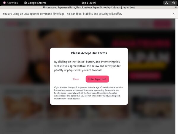 Japan Lust With No Card
