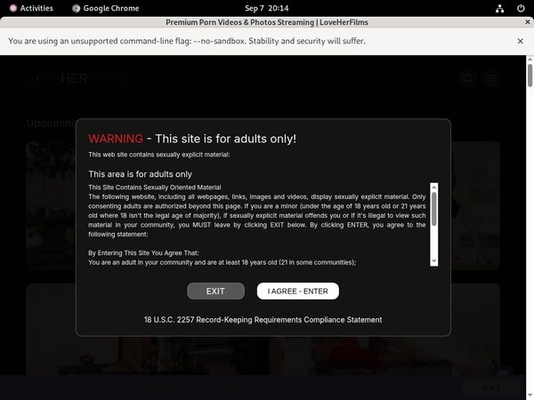 Loveherfilms.com Login Info