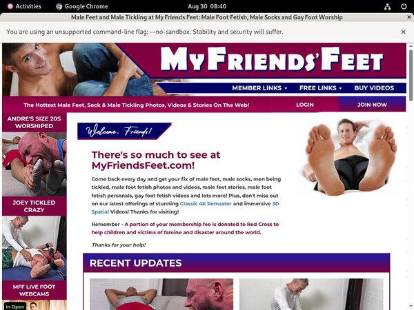My Friends Feet Account Gratis