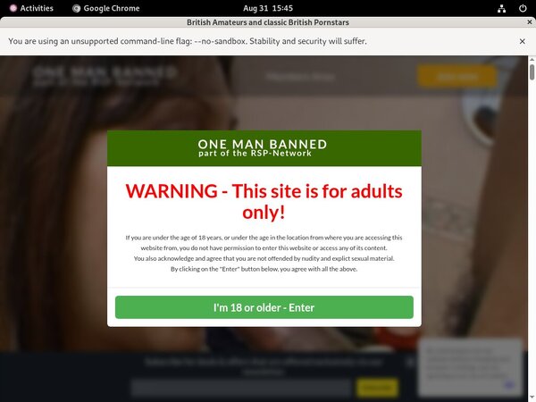 One Man Banned App