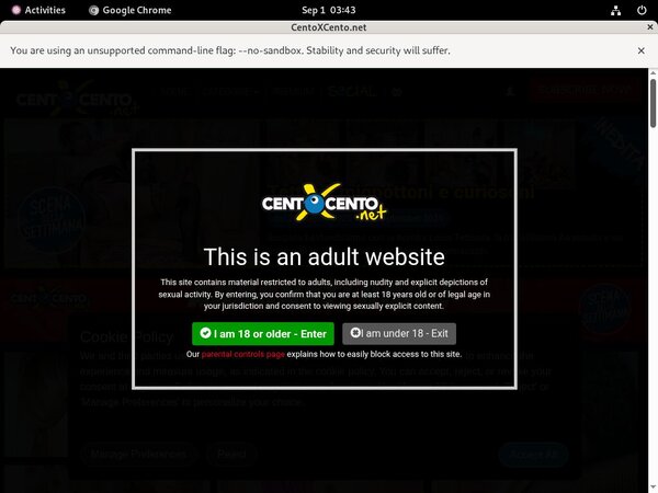 Passwords To Centoxcento.net