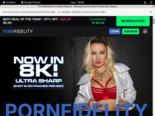 Porn Fidelity Discount Checkout