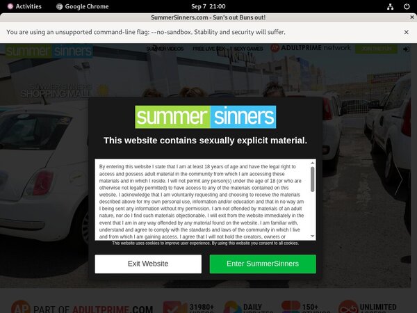Summer Sinners Full Site