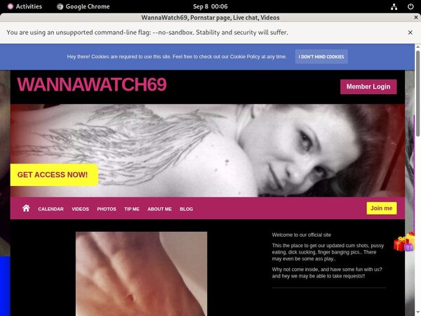 Wannawatch69.modelcentro.com Join Page